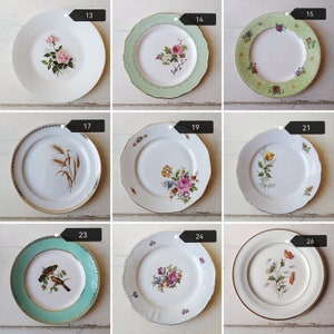 Assiettes PLATES dépareillées, assiettes porcelaine France vintage image 4