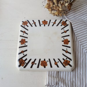 Vintage ceramic trivet, Badonviller