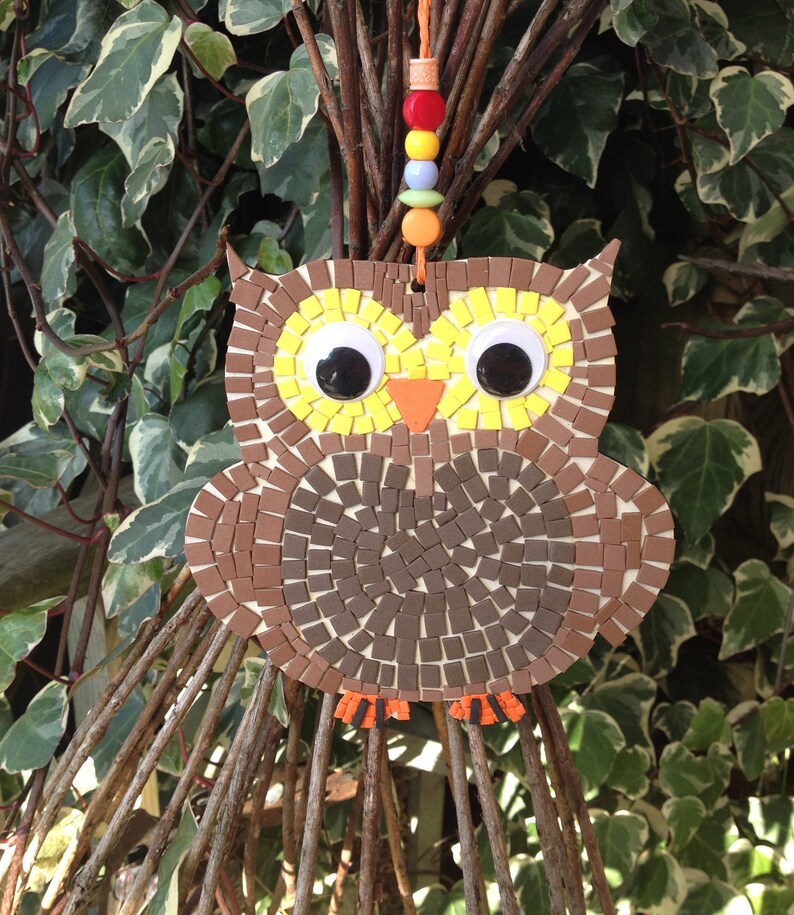 Mosaic Owl Kit Make Your Own Mosaic Kit Birthday Gift Etsy