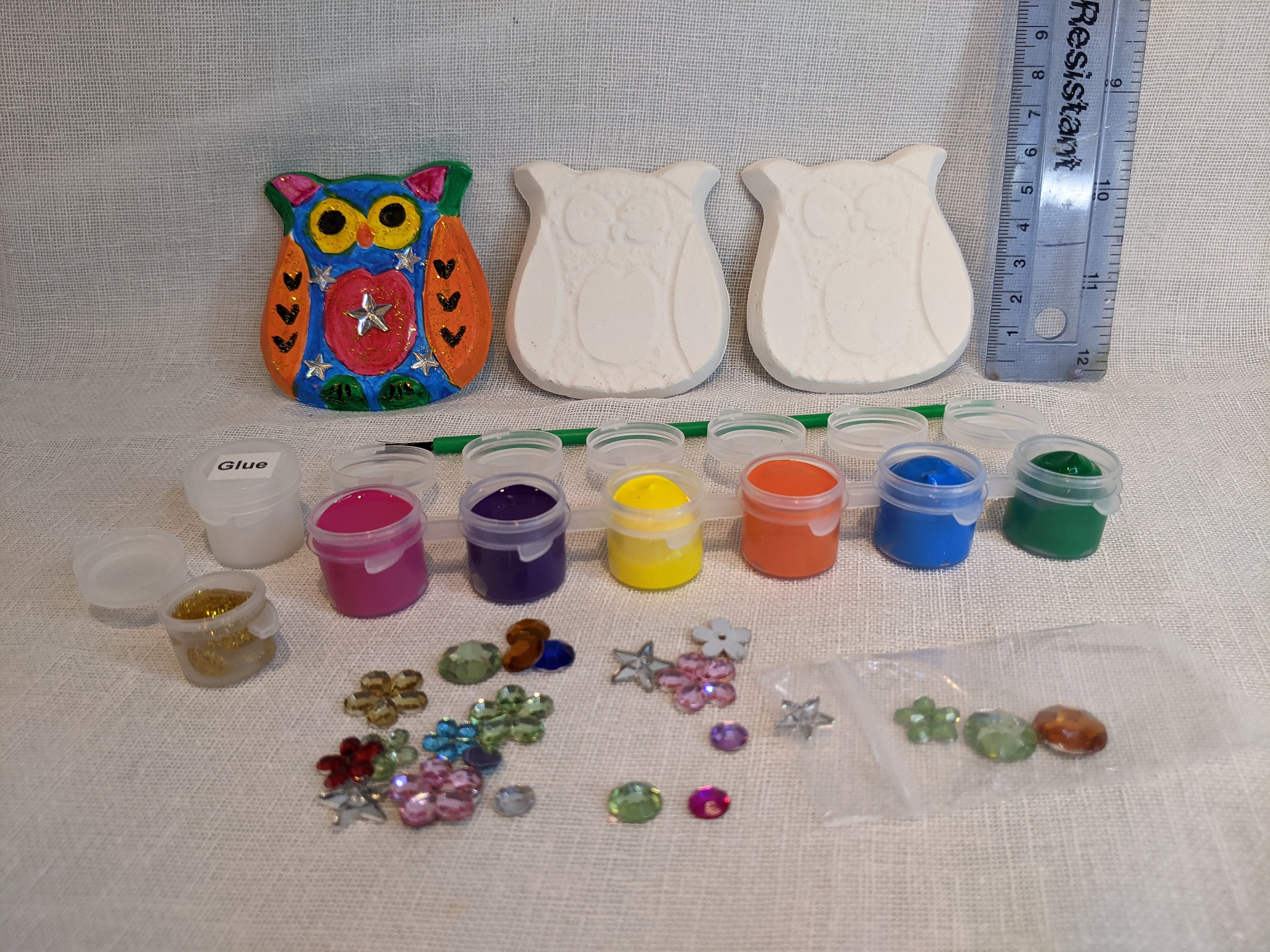 Owl Craft Kit. Paint Your Own. Kids Craft Kit. Craft Activity. Etsy UK