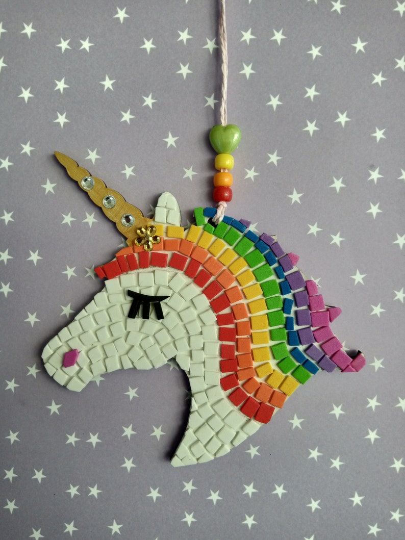 Children's Craft Kit Mosaic Make Your Own Mosaic Kit Etsy