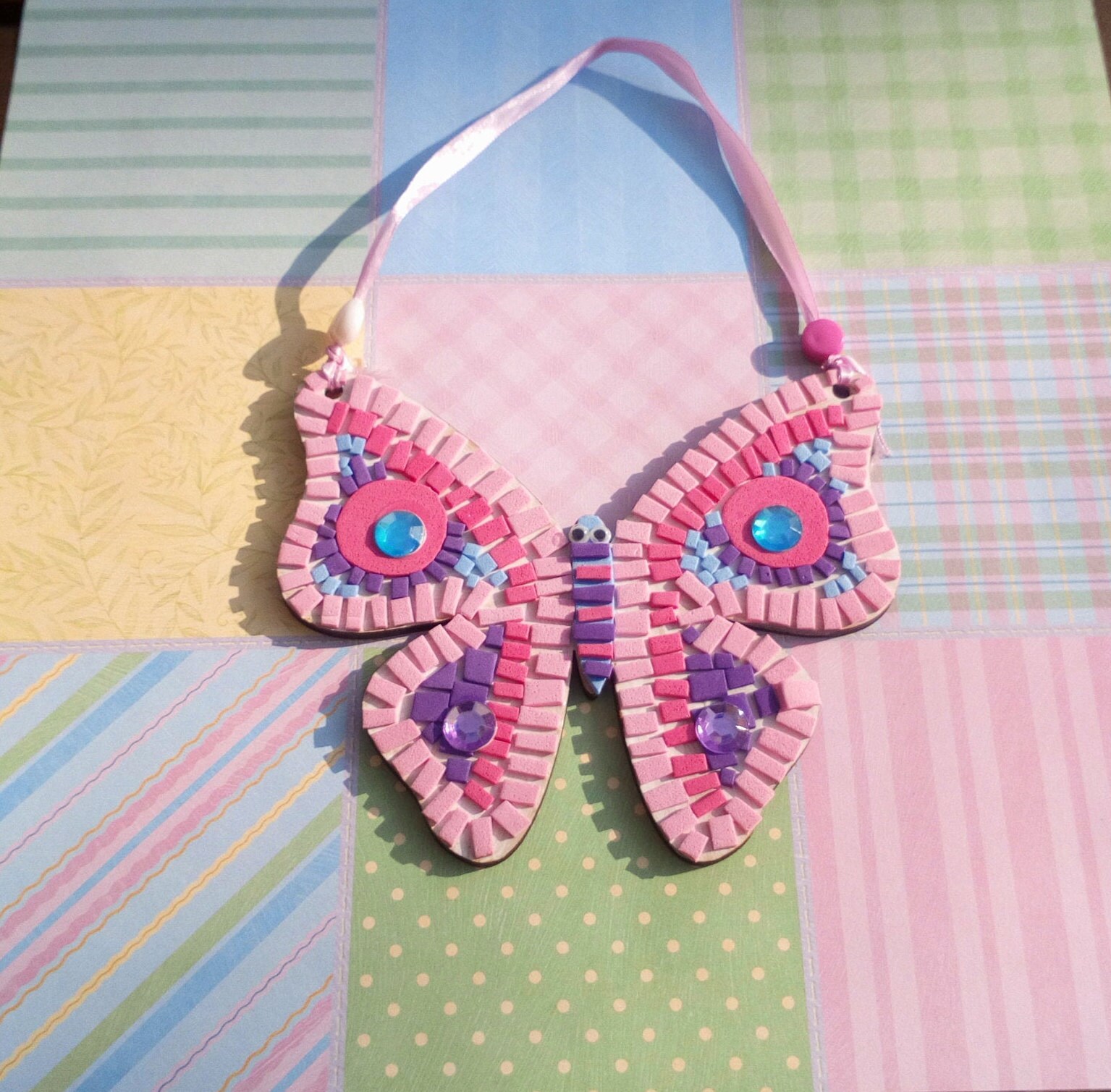 Mosaic Butterfly Kit Make Your Own Mosaic Kit Birthday Etsy