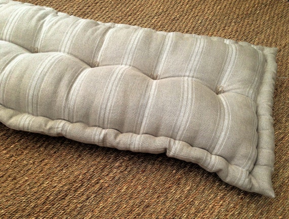 French Mattress Pillow Style Cushion Made To Measure Tufted Etsy