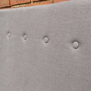 Handmade Linen Headboard, Upholstered, Made to Measure, Buttoned, Bespoke Styles/Sizes Available PLEASE NOTE Full Price on Quotation image 2