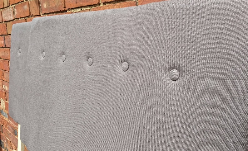 Handmade Linen Headboard, Upholstered, Made to Measure, Buttoned, Bespoke Styles/Sizes Available PLEASE NOTE Full Price on Quotation image 2