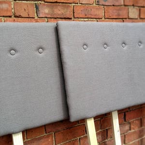 Handmade Linen Headboard, Upholstered, Made to Measure, Buttoned, Bespoke Styles/Sizes Available PLEASE NOTE Full Price on Quotation image 1