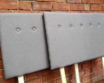 Handmade Linen Headboard, Upholstered, Made to Measure, Buttoned, Bespoke Styles/Sizes Available- PLEASE NOTE- Full Price on Quotation