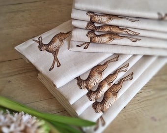 Handmade Interlined Roman Blind, Shade, Peony & Sage French Hares Linen, Made to Measure, Bespoke-Please Note Full Price is on Quotation