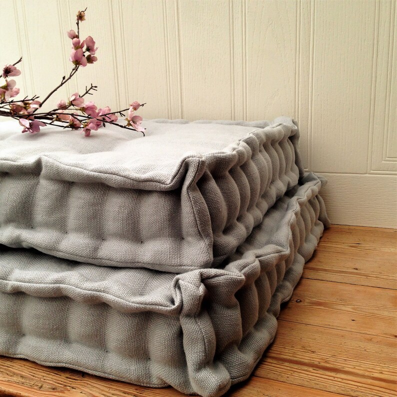 French Mattress Bench Seat Cushion Handmade Custom Tufted Etsy