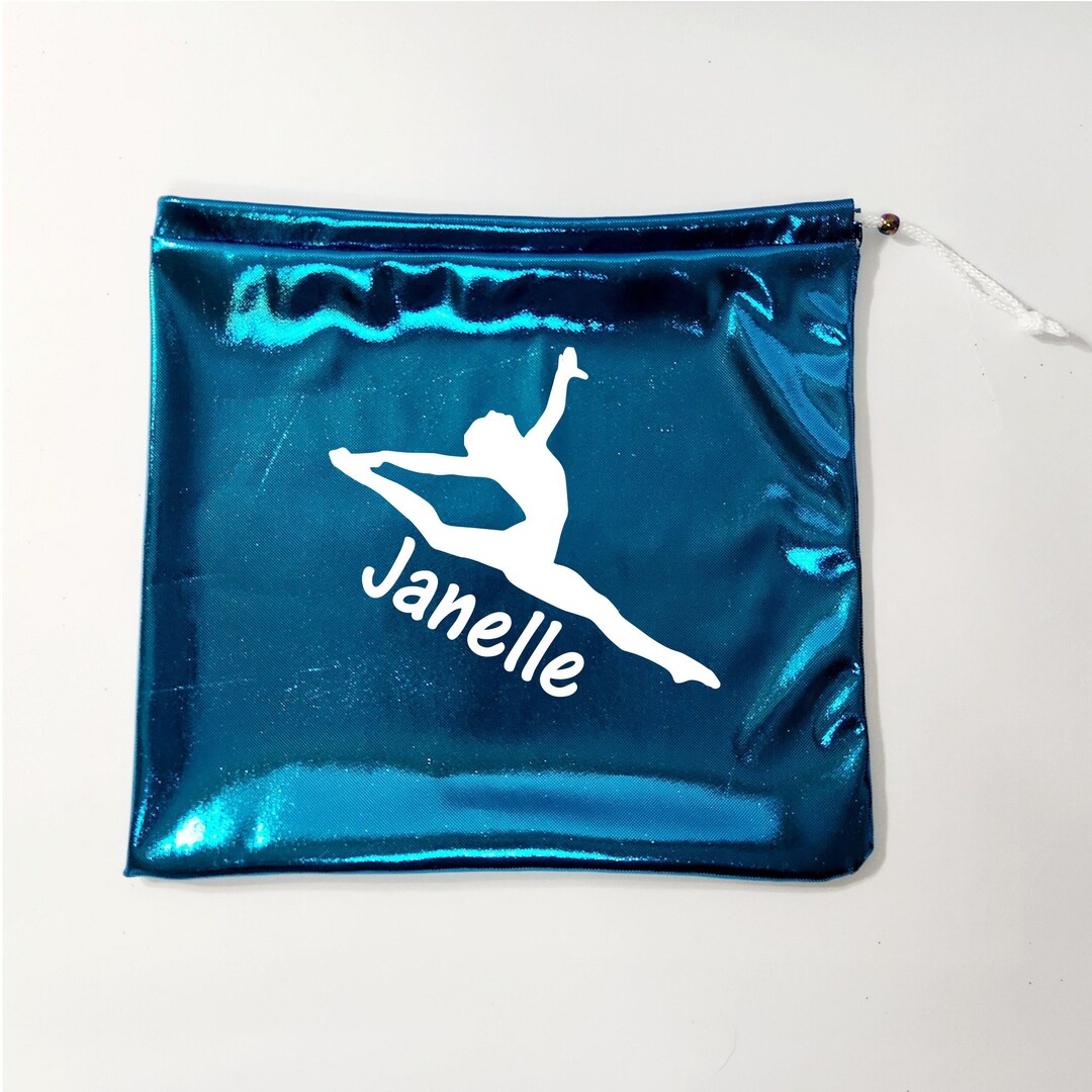 Shiny Turquoise Grip Bag Gymnastics Grip Bag, Custom Grip Bag