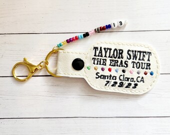 Eras tour keychain- Eras tour merch, handmade keychain, 13 keychain, 10 albums keychain, Custom keychain, Concert merch, TS Eras tour merch