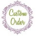 Custom Order For Kristine