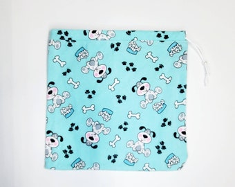 Playful puppy grip bag, Gymnastics grip bag, Drawstring grip bag, Grips, Chalk bag