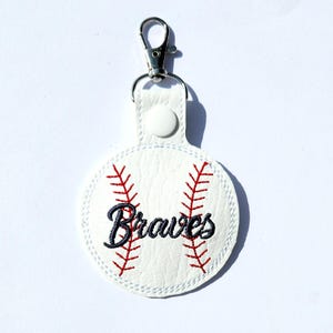 Personalisierbarer Baseball Taschenanhänger mit langlebigem Design - Perfekt für Little League Spieler
