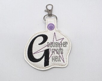 Daughter From Hell Keychain- Fan Merch, Artist Tour Keychain, Stadium Tour Gracie