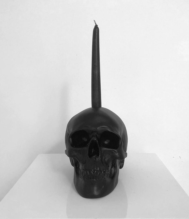 Skull Candle Holder // Skull Decor // Candle Holder Etsy