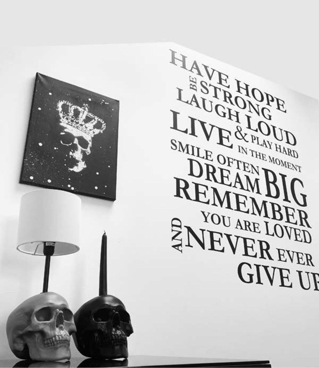 Skull Candle Holder // Skull Decor // Candle Holder // Handmade by Haus