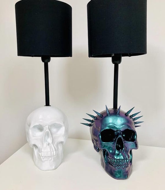 Liberty Colour Flip Skull Lampe // Totenkopf Deko // Skull Lamp //  Handgemacht by Haus of Skulls -  Schweiz