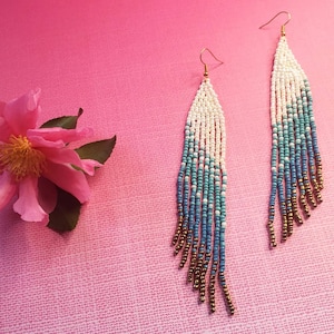 Fringe Seed Bead Earrings