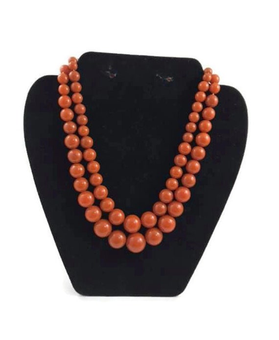 Vintage Amber Butterscotch Beaded Bakelite Necklac