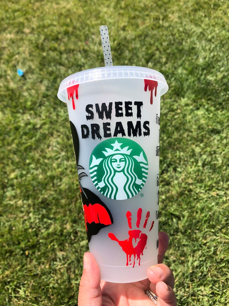 Halloween Cup Horror Inspired Cup Horror Cup Freddy Etsy