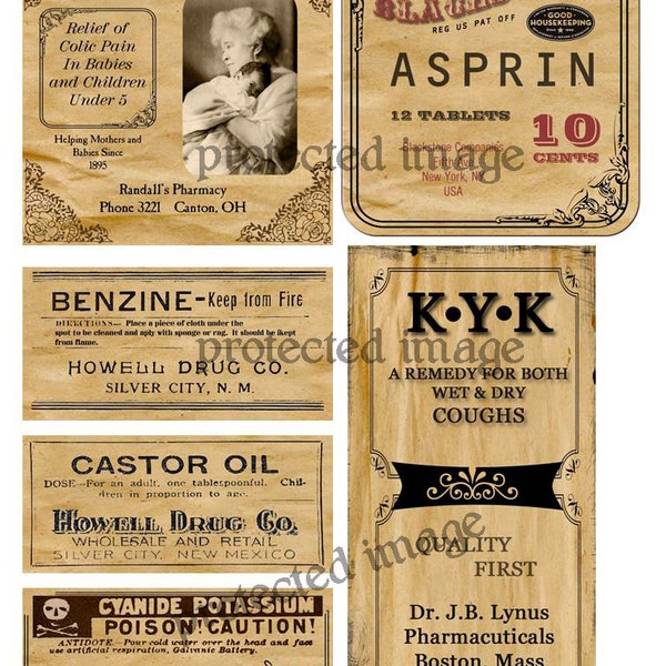 Medicine Labels Etsy