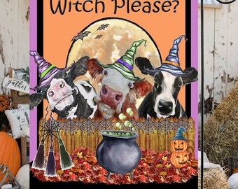 Witch Please Garden Flag G1603