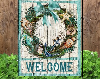 Beach Wreath Garden Flag G1958