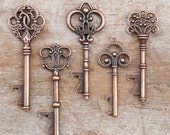 50 Key Bottle Openers, Vintage Skeleton Keys, Wedding Favors, Antique  Copper, Steampunk Keys, Rustic Wedding Decorations, Victorian Keys
