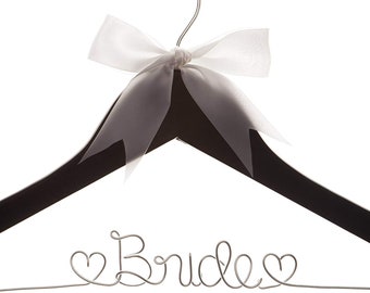 Bride to Be Wedding Dress Hanger Wooden and Wire Hangers for Gown, Bride hanger, wedding dress hanger, bride hangers