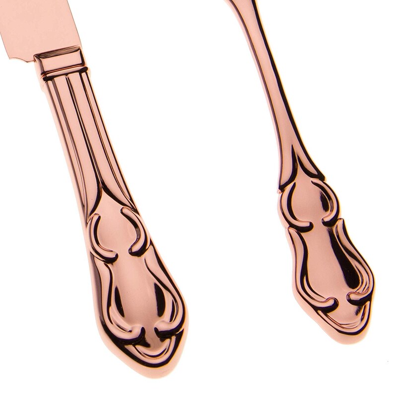 Cake Knife & Server Set Rose Gold Cake Cutting Sets for Etsy