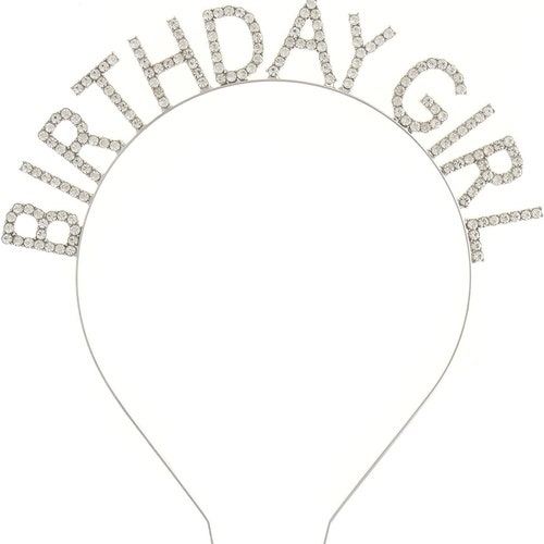 Rhinestone Birthday Girl Headband Etsy
