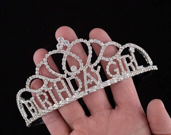 Birthday Girl Tiara, Silver Crown for Women, Party  display picture 1