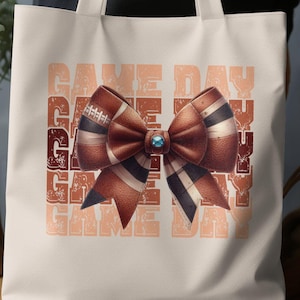 Football Game Day Tote Bag, Sports Themed Tote, Fan Accessory, Football Lover Gift, Game Day Bag, Tailgate Essentials, Unique Tote Bag