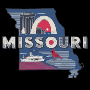 Missouri State Wahrzeichen Einkaufstasche Missouri Geschenke State Pride Tote Zeigen Sie mir State Souvenir Missouri Reisetasche Einzigartiges Missouri Themed Geschenk