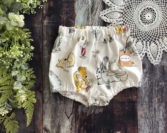 Baby Bloomers in Winnie the Pooh print, Unisex Bloomers, boys and girls