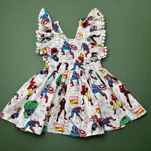 Marvel Comic Tilly Pinafore dress