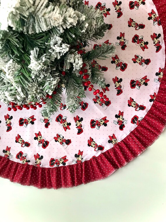 Minnie mouse christmas tree deals skirt