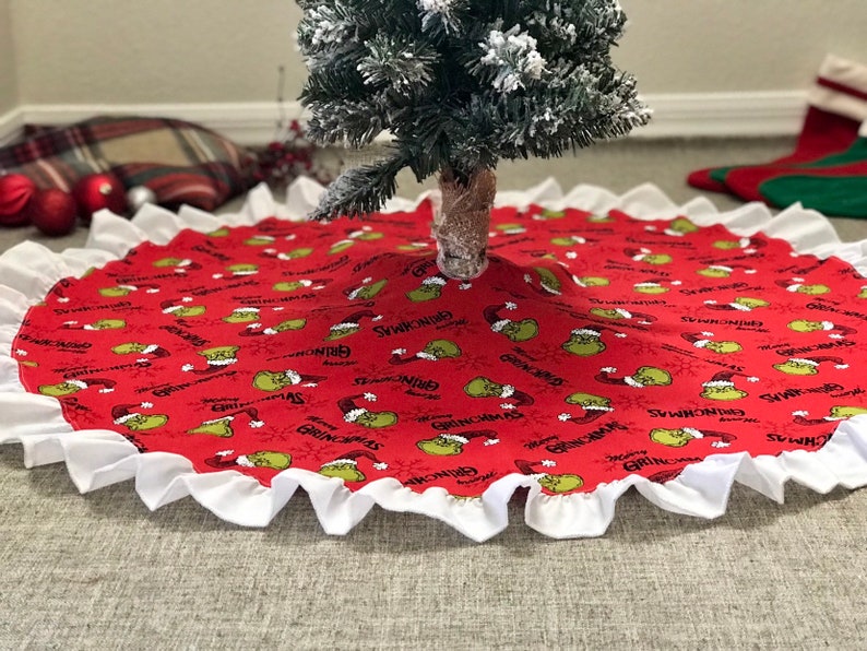 The Grinch Christmas Tree Skirt 40 wide Etsy