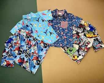 Super Heroes Boys Shirt