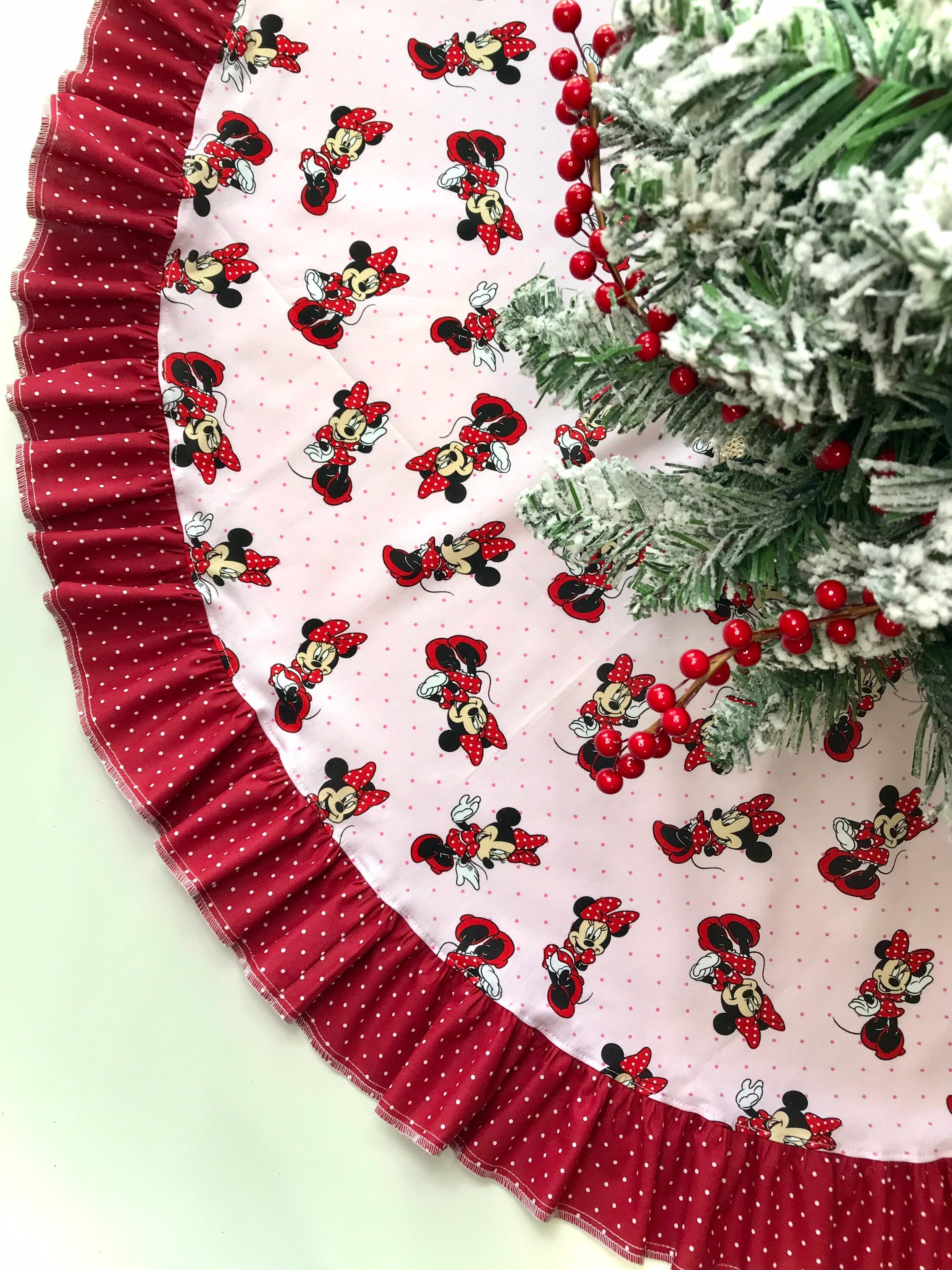 Minnie mouse christmas tree skirt shop
