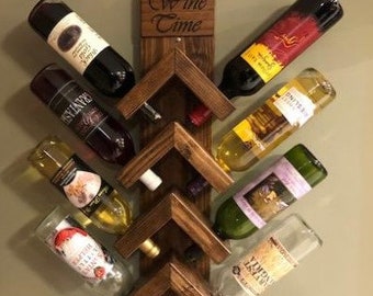 Wall Mounted Nested Wine Rack