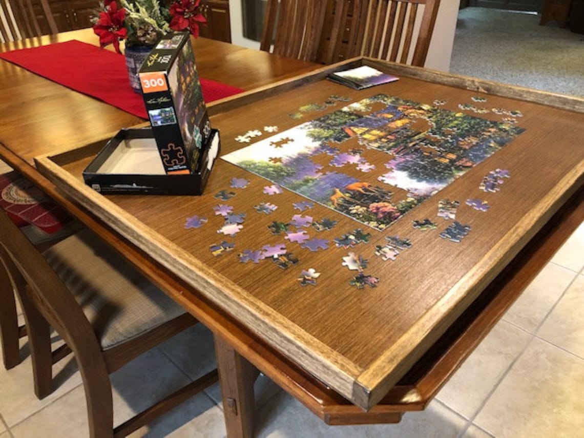 Jigsaw Puzzle Board 30 X 40 With Lazy Susan Etsy