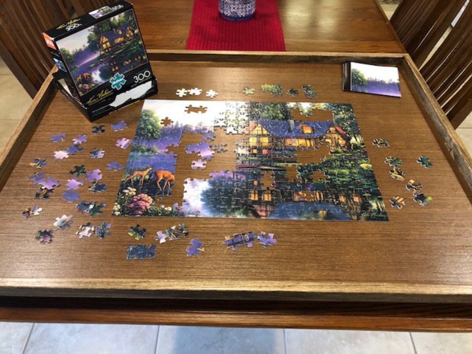 Jigsaw Puzzle Board 30 X 40 With Lazy Susan Etsy