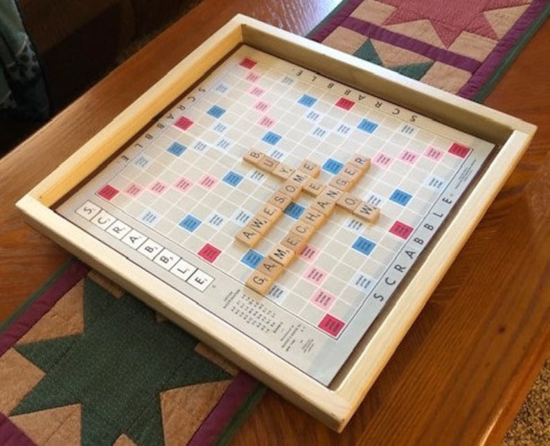 Scrabble Game BoardLazy Susan Etsy