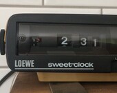 Vintage 1975 flip digital alarm clock radio LOEWE Sweet-Clock - Germany