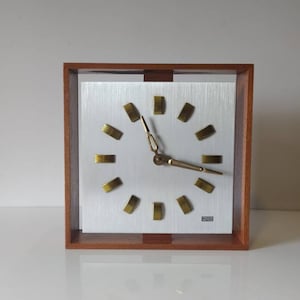 Mid Century Wall Clock Predom-metron, Polish 1970s Retro Decor