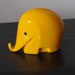 Tirelire éléphant Jaune - Luigi Colani Pour Dresdner Bank (années 70)