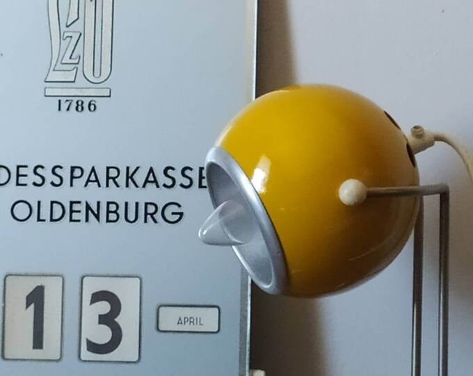 Vintage Perpetual Wall Glass Calendar Advertising Wall Glass Sign Twist