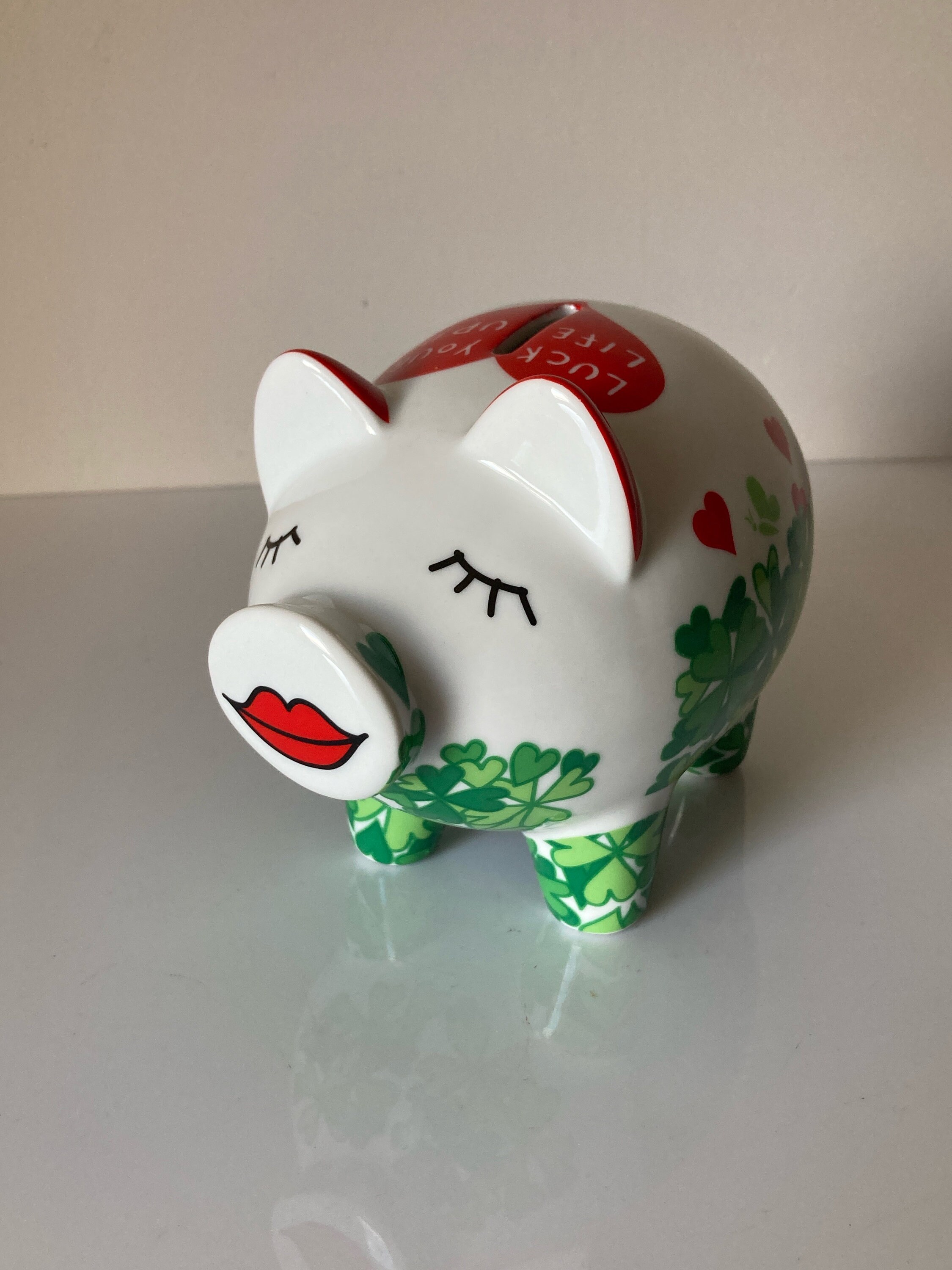 Großes Porzellan Sparschwein Ritzenhoff - Spardose